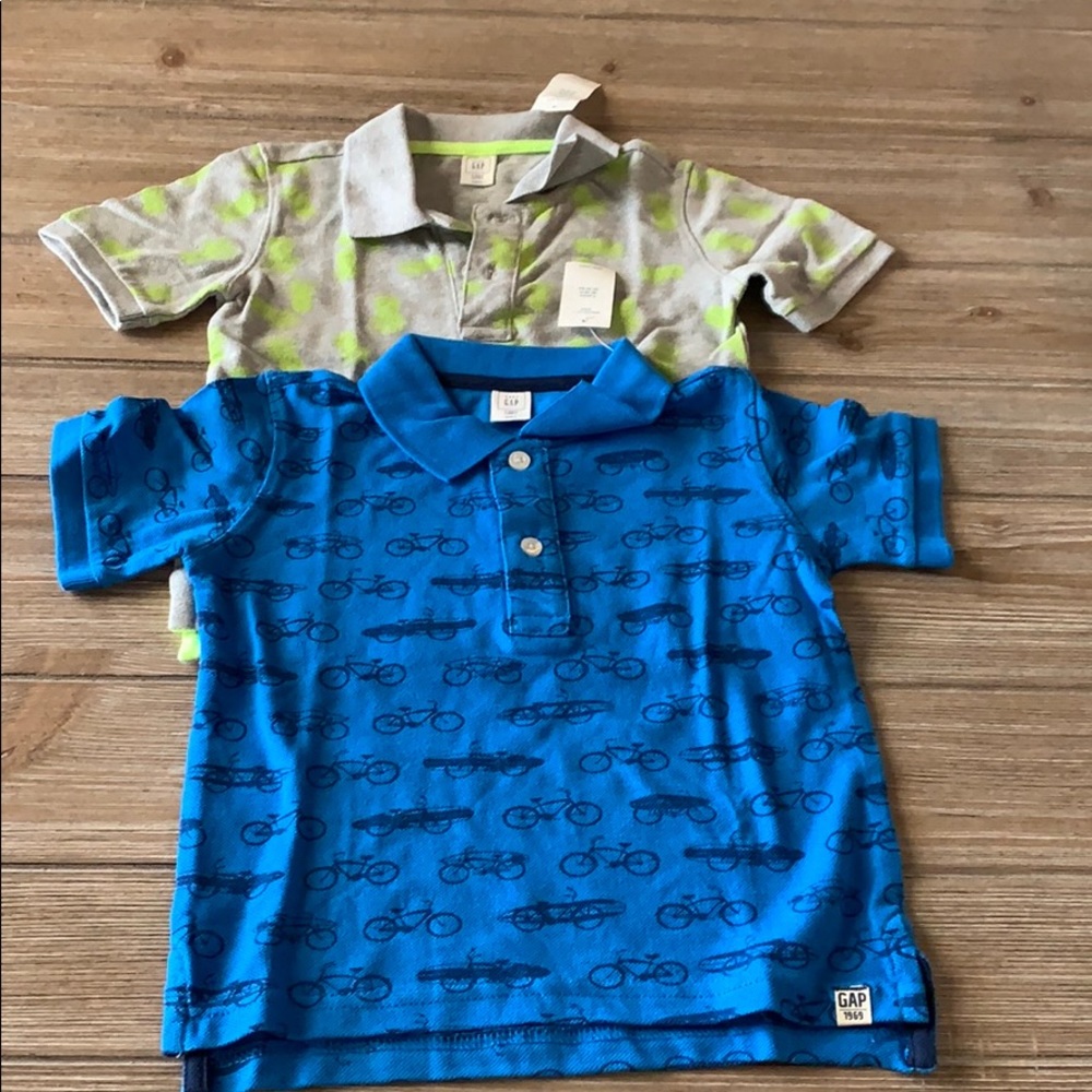 Two NEW Gap Polo Shirts
